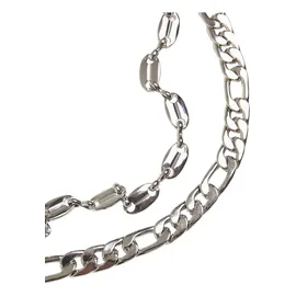 URBAN CLASSICS Layering Basic Necklace - silberfarben