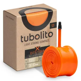 Tubolito X-tubo City/Tour – 700c/28 Zoll – Presta-Ventil, Orange