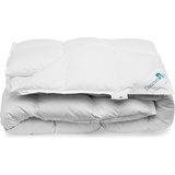 DaunenStep, Duvet, Daunendecke Gröden warm, Füllung: 90% Gänsedaunen, 10% Federn (720 g, 155 x 220 cm)