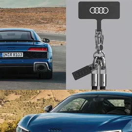 Audi Universal Handy-Lanyard 28Cm 8Mm schwarz