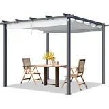 TOOLPORT PRIMEYARD Pergola Terrassenüberdachung mit Schiebedach