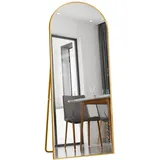 Bpkadhy Standspiegel, Gold, Glas, 80x180x3 cm, Spiegel, Standspiegel