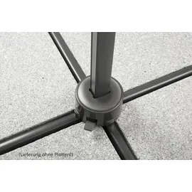 Schneider Schirme Rhodos Junior 270 x 270 cm apfelgrün inkl. Plattenständer und Schutzhülle