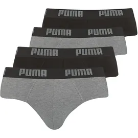 Puma Basic Slips dark grey melange/black XL 2er Pack