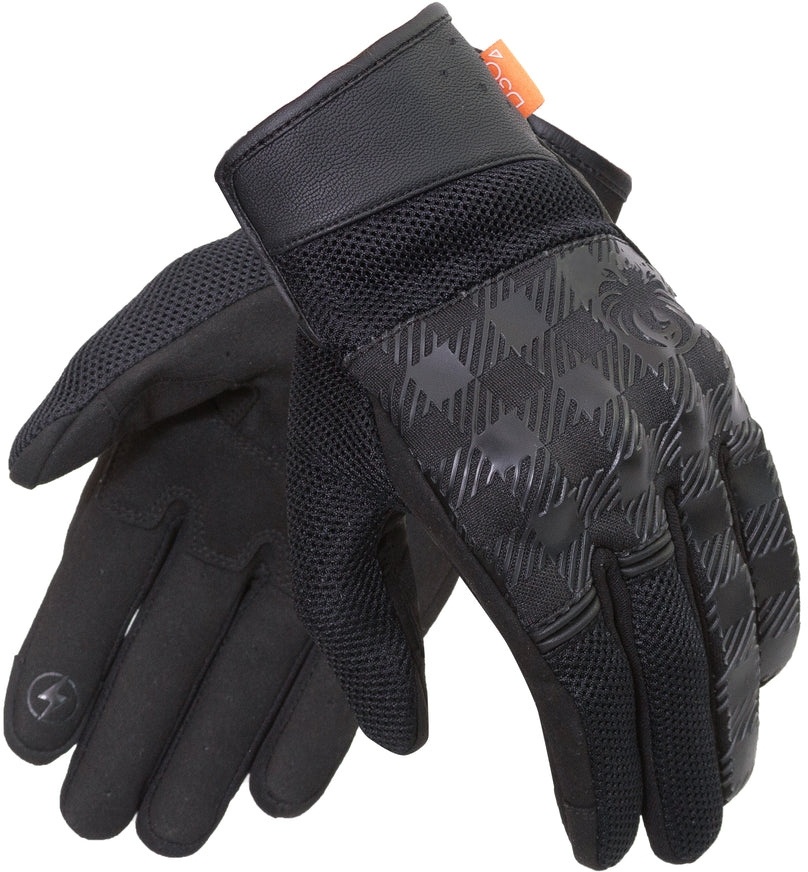 Merlin Barrett Mesh D3O Motorfiets handschoenen, zwart, 2XL Voorman