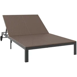 vidaXL Sonnenliege 42004132 420 x 200 x 30 cm Braun