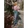 Cartoon Damen mit Waschung Blau | Gr.: 44,