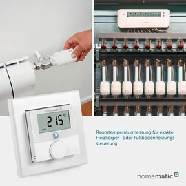 eQ-3 Homematic IP Wandthermostat mit Luftfeuchtigkeitssensor Weiß