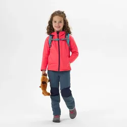 Softshelljacke Bergwandern MH550 Kleinkinder Gr. 92–116 rosa Gr. 104 - 4 Jahre