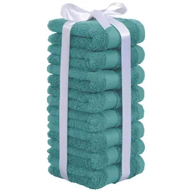 OTTO home Vanessa Handtuchset 30 x 50 cm petrol 8 St.