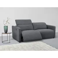 2-Sitzer OTTO HOME "KYLLY XXL 208 cm - OTTO. Verlässliche Qualität.", grau (anthrazit), B:208cm T:106cm, Sofas, elektr. Relaxfunktion, verstellb. Kopfteil, USB, Federkern, Struktur