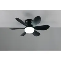 Trio Lund 53 cm Deckenventilator Schwarz