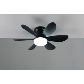 Trio Lund 53 cm Deckenventilator Schwarz