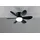Trio Lund 53 cm Deckenventilator Schwarz