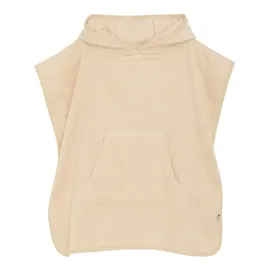 PIPPI Babywear Bademantel "Organic bath poncho" in Beige | Gr.: 98/104