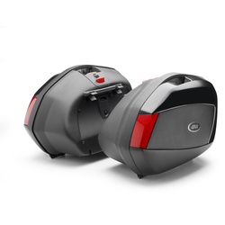 GIVI V35 Monokey Side Cases Set Side Case Set, zwart-rood