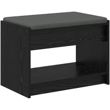 vidaXL Sitzbank Flurbank Schwarz 63 x 38 x 45 cm