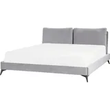 Beliani Polsterbett 180 x 200 cm Grau