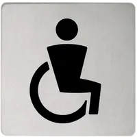 Keuco Türschild Symbol Behinderte, verchromt,
