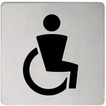 Keuco Türschild Symbol Behinderte, verchromt,