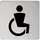 Keuco Türschild Symbol Behinderte, verchromt,
