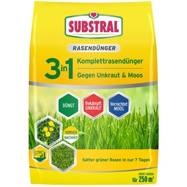 SUBSTRAL 3 in 1 Komplett-Rasendünger 9 kg