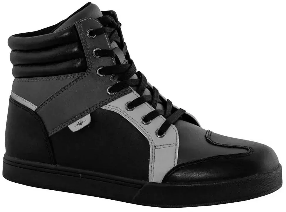 Rusty Stitches Joey Motorradschuhe - Black / Grey / White - EU 45