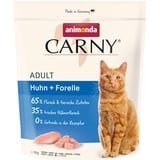 Carny Katzen Trockenfutter mit Huhn + Forelle (1 x 350g), Getreide und Zuckerfreies Trockenfutter von animonda für ausgewachsene Katzen