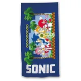Aymax Sonic Speed Strandtuch 70 x 140 cm blau