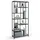 VASAGLE Bücherregal 30 x 80 x 180 cm Tintenschwarz/Transparent