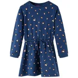 vidaXL Kinderkleid mit Langen Ärmeln Marineblau 116