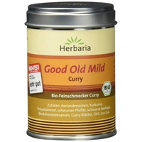 Herbaria Good Old Mild Curry bio 80g M-Dose – Bio-Currypulver, Bio-Curry-Mischung - Bio-Gewürzmischung für klassische Curry-Spezialitäten mit erlesenen Zutaten - in nachhaltiger Aromaschutz-Dose