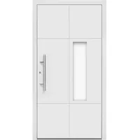 Aluminium-Haustür Moderno M490/P 110 cm x 210 cm Weiß Anschlag Links