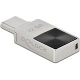 Delock Mini USB 32 GB, USB-C, Stick, Silber