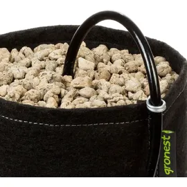 Gronest Stofftopf 19 x 19 x 19 cm Schwarz