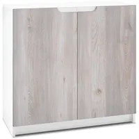 Vladon Kommode, Silbereichen, 82x78x37 cm, Wohnzimmer, Kommoden & Sideboards,