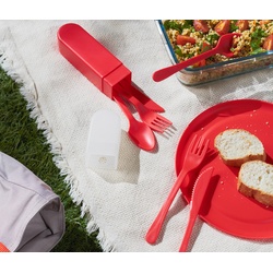 Tchibo - Picknick-Besteck - weiß