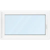Fenster 120x70 cm, Kunststoff Profil aluplast IDEAL® 4000, Weiß, 1300x1100 mm, einteilig festverglast, 2-fach Verglasung, individuell konfigurieren