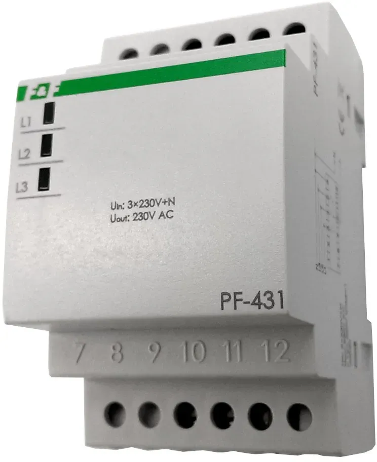 Automatische Phasenwächter Phasenüberwachung Phasenumschalter mit Prioritätsphase PF-431 F&F 4024