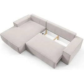 Fun Möbel Ecksofa Stoff 2-Sitzer Grün