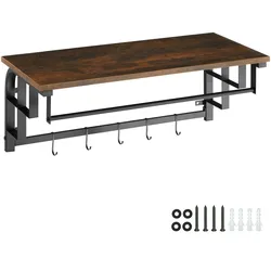 TECTAKE Hängegarderobe Westwood 66x30x27cm