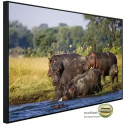 papermoon Infrarotheizung »EcoHeat - Hippo Familie«, Matt-Effekt - bunt