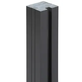 Floraworld Zaunpfosten 6,8 x 120 cm Grau/Aluminium