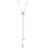 ELLI PREMIUM Y-Kette Kreis Geo mit Kristallen 925 Sterling Silber / Glas
