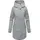 Ragwear Damen Mantel in Woll-Optik langer Trenchcoat mit Kapuze Janesha Coat Light Grey Gr. M - M