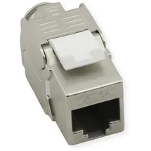 Value Keystone Cat.8 (Class I) geschirmt werkzeuglos silberfarben
