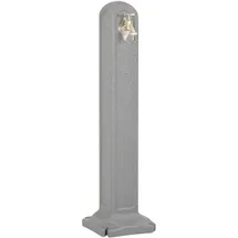 vidaXL Wasserzapfsäule 1-tlg hellgrau Steinoptik