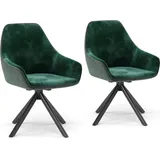 Vicco Vicco, Stühle, Eleganza, Grün, 2er Set