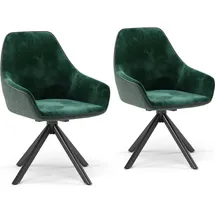 Vicco Vicco, Stühle, Eleganza, Grün, 2er Set