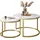 lookway CIRI Gold/Weiß Holzwerkstoff 70 x 48 cm
